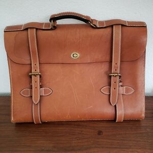 J. Peterman Leather Aviator Bag